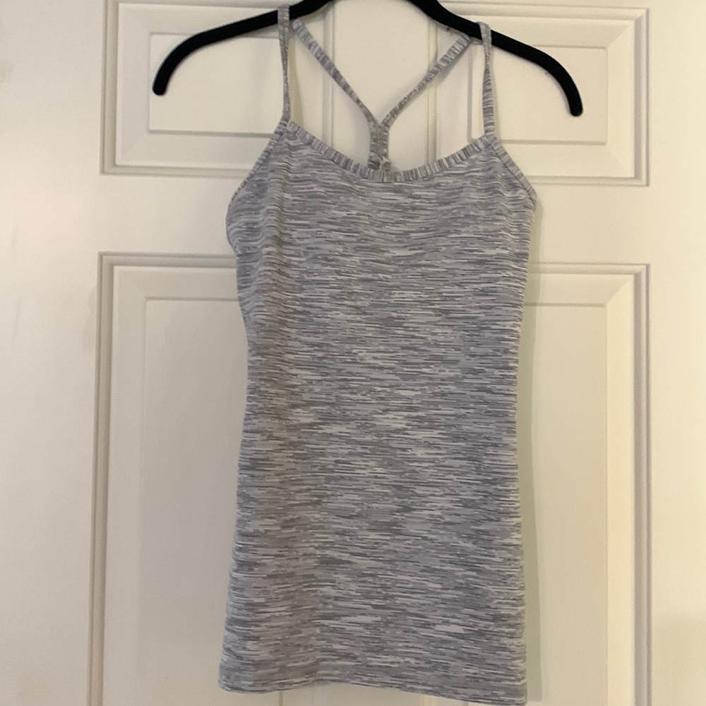 Racer back grey tank top Lu Lu lemon size 4